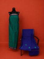 Green South Cotton Embroidered 3 Pc Dress Material