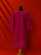 Red Cotton Khadi Kurta