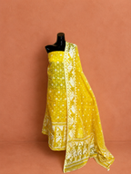 Yellow Jamdani 2 Pc Dress Material