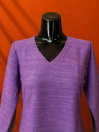 Purple Cotton Khadi Kurta
