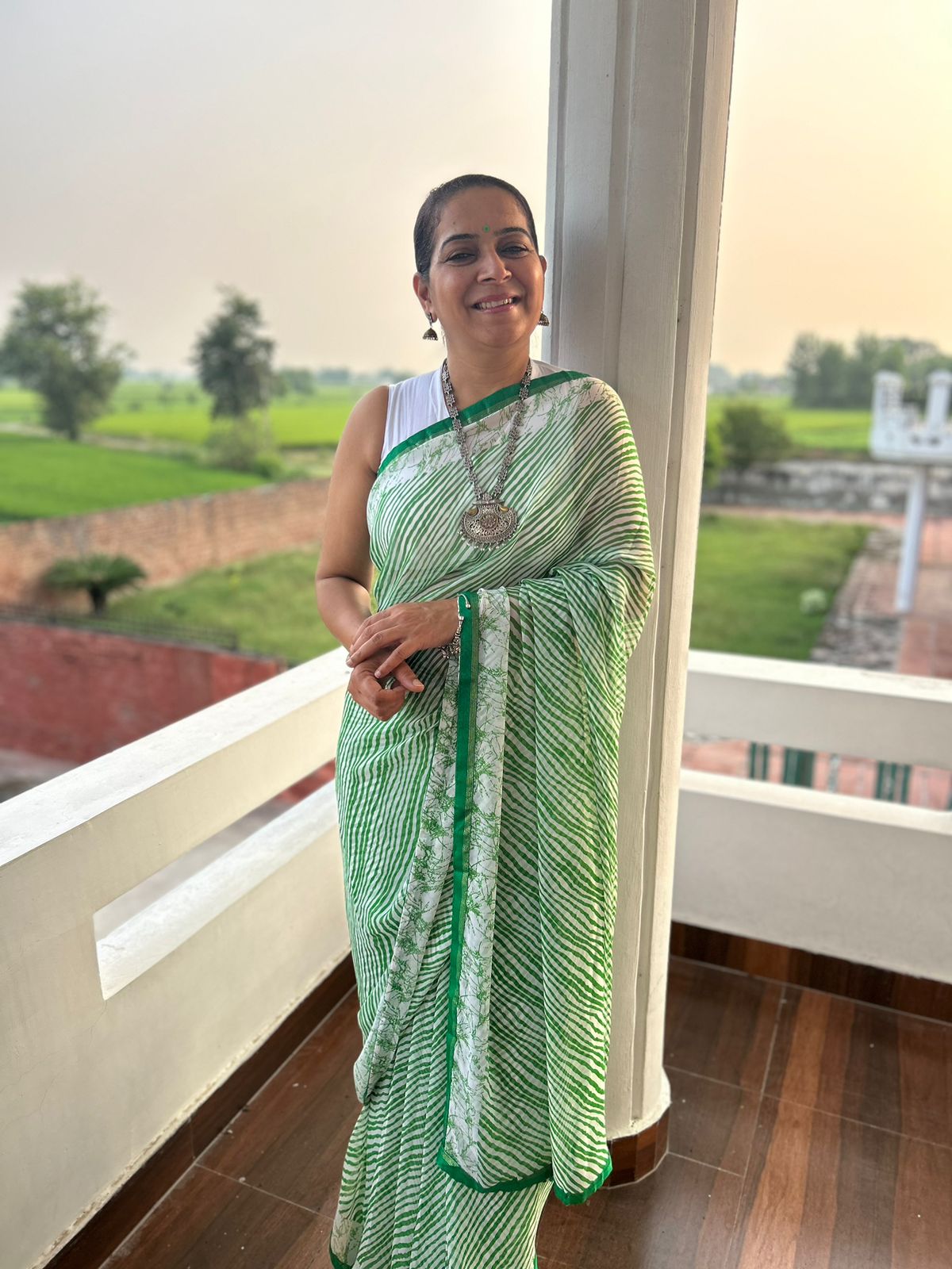 Green Lehriya Sari