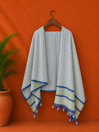Stripes Cotton Block Print Stole