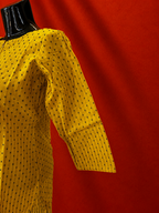 Yellow Cotton Khadi Kurta