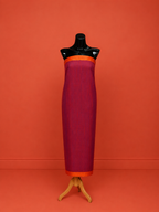 Orange Silk Embroidered 3 Pc Dress Material