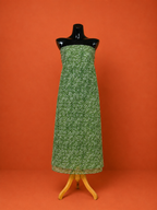 Green Kota Doria Block Print 2 Pc Dress Material