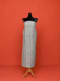 Grey South Cotton Embroidered 3 Pc Dress Material
