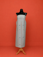 Grey South Cotton Embroidered 3 Pc Dress Material