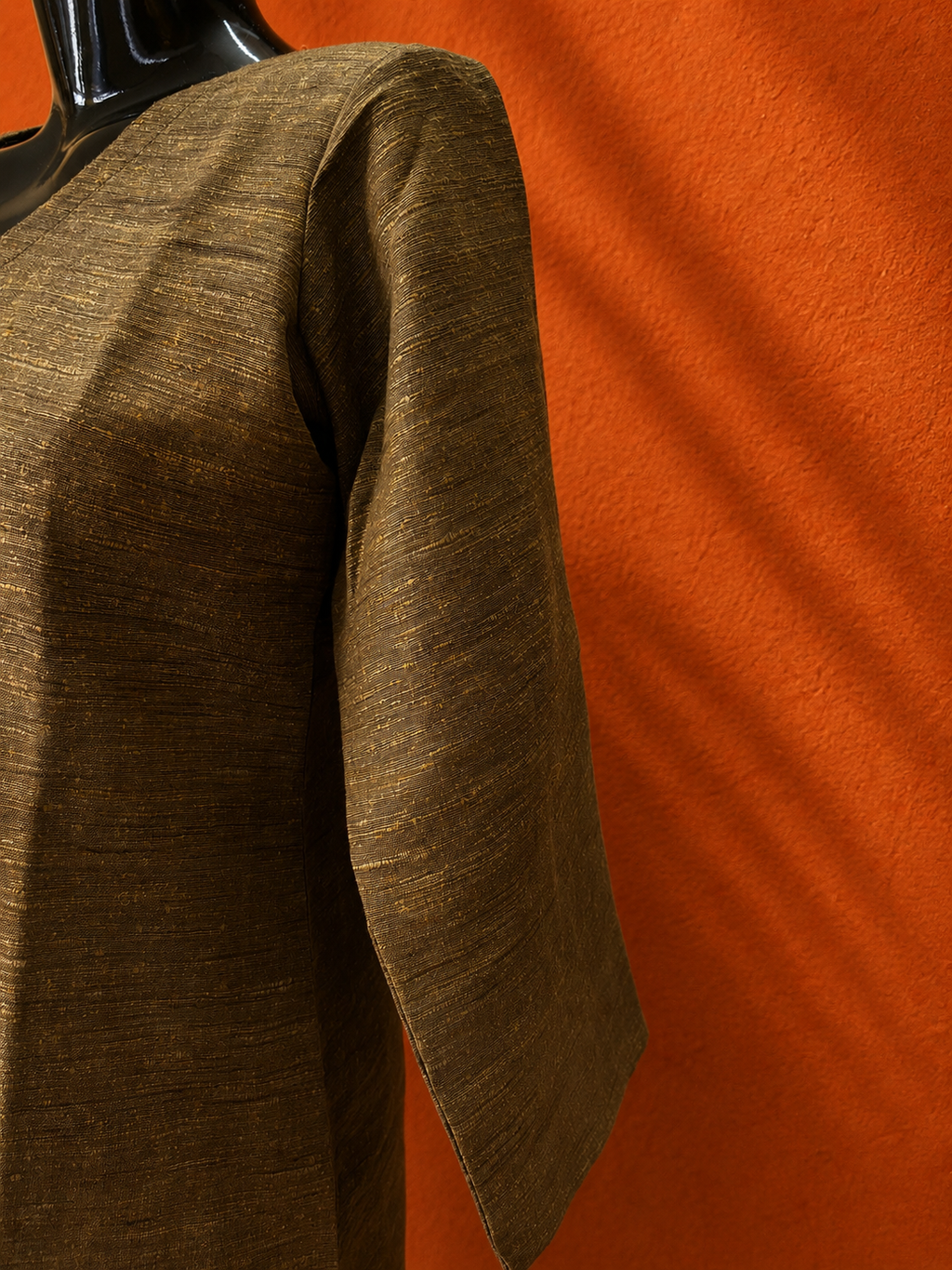 Olive Khadi Cotton Kurta