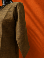 Olive Khadi Cotton Kurta