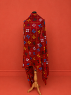 Orange Sindhi Embroidery Dupatta