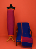Orange Silk Embroidered 3 Pc Dress Material