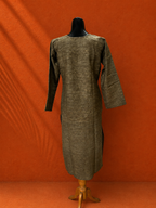 Olive Khadi Cotton Kurta