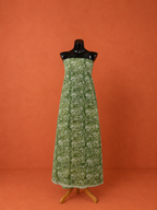 Green Kota Doria Block Print 2Pc Dress Material
