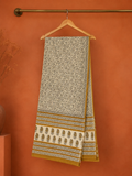 Yellow Cotton Bagru Print Dupatta