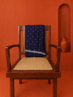 Navy Chanderi Chikankari Dress Material