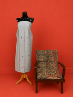 Grey South Cotton Embroidered 3 Pc Dress Material