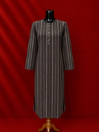 Grey Cotton Khadi Kurta
