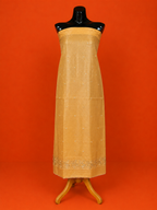 Yellow Kota Doria Embroidered 2 Pc Dress Material