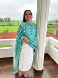 Green Printed Dupatta