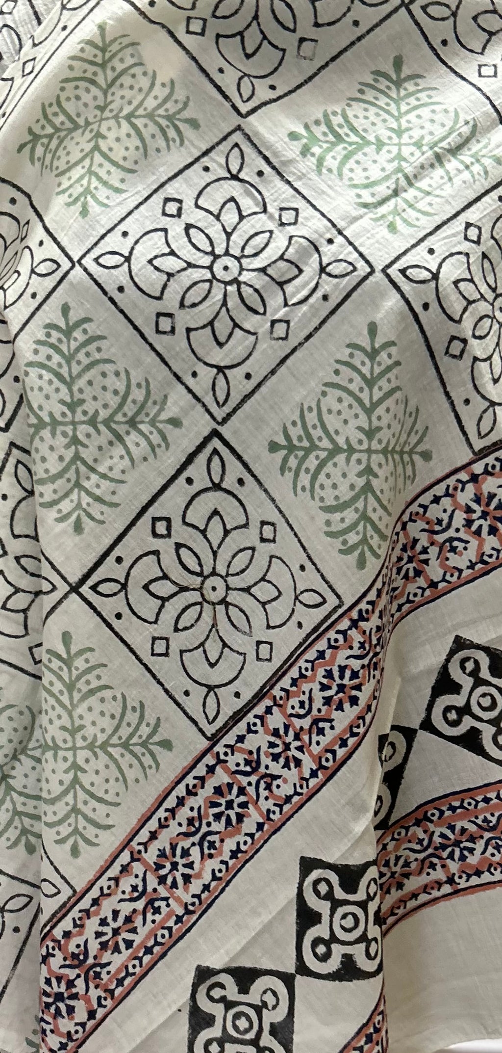 Multi Color Cotton Block Print Dupatta