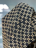 Black Cotton Block Print Stole