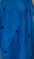 Blue Chikankari Cotton Dupatta