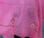 Pink Cotton Chikankari Dupatta