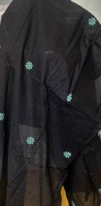 Black Cotton Chikankari Dupatta