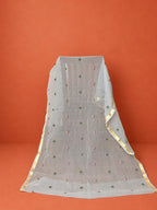 Gray Kota Doria Embroidered 2Pc Dress Material