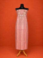 Pink Kota Doria Embroidered 2 Pc Dress Material