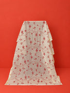 White Kota Doria Embroidered 2 Pc Dress Material