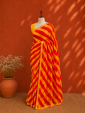 Red Kota Doria Lehriya Sari